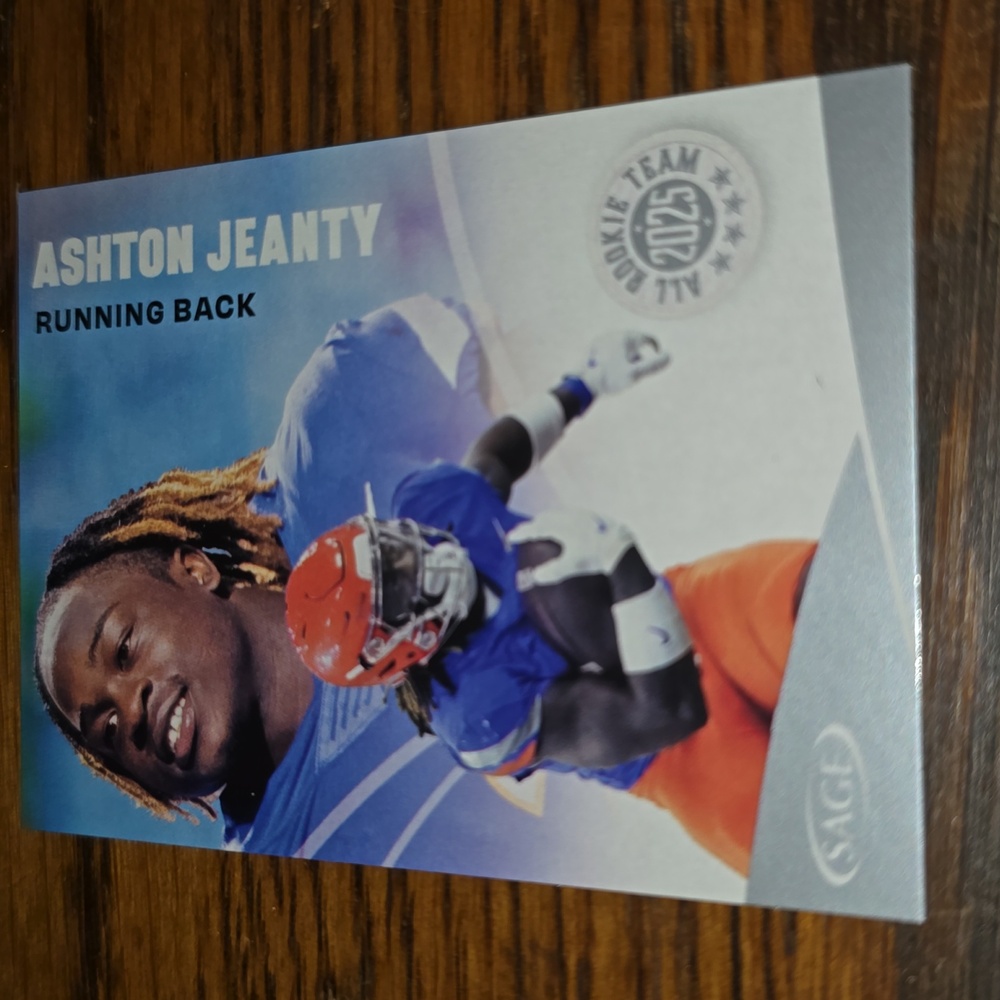 Ashton Jeanty 2025 Sage Football #162 Silver Boise State Broncos